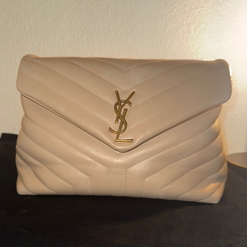 Yves Saint Laurent Cream Quilted Women's Bag
